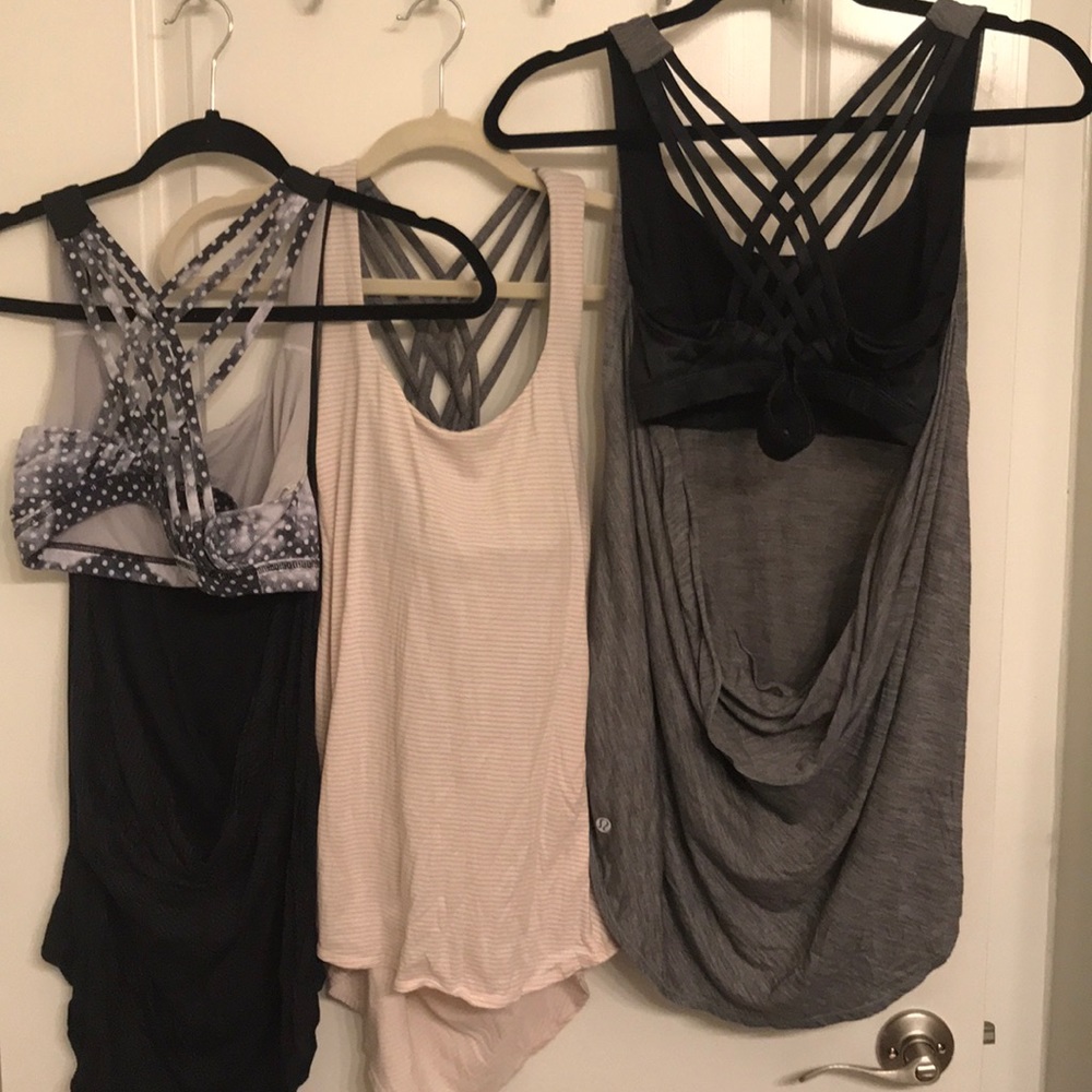 Lululemon Crisscross Open Back Tanks SZ: 6